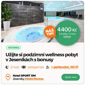 Wellness vkendov pobyty pro poitke s atraktivnmi bonusy